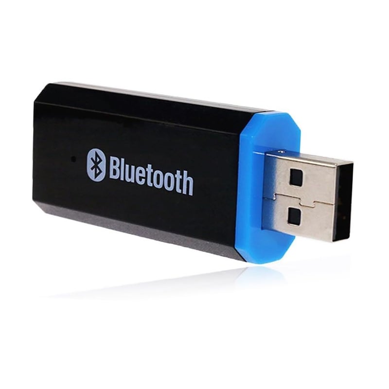 YETOR USB Bluetooth Car Adapter,Wireless Audio Adapter Music Receiver for Home,Car Stereo Sound System,Portable Speskers (Aux in) with 3.5mm Cable(Yet-M1) - Image 1